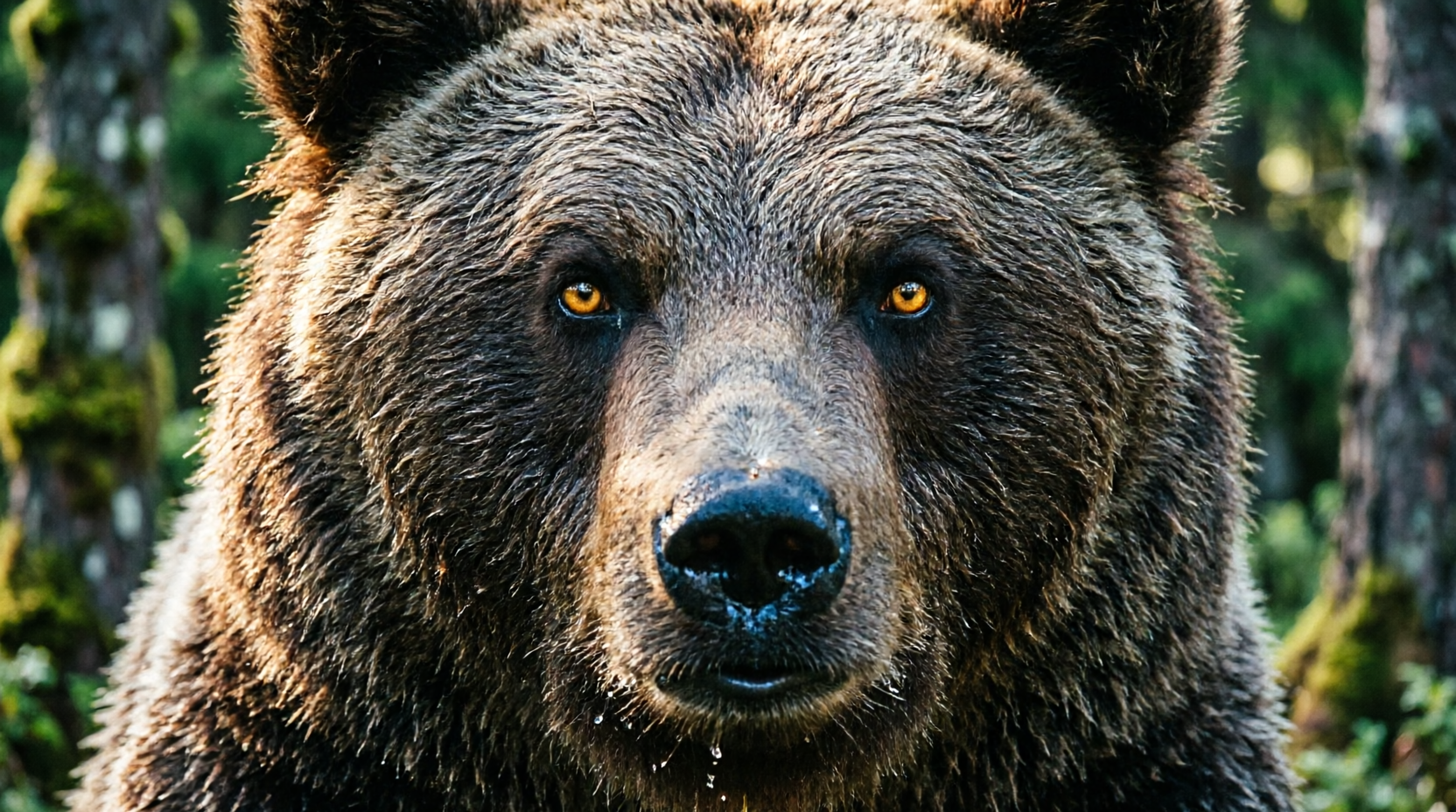 Siberian Brown Bear Portrait